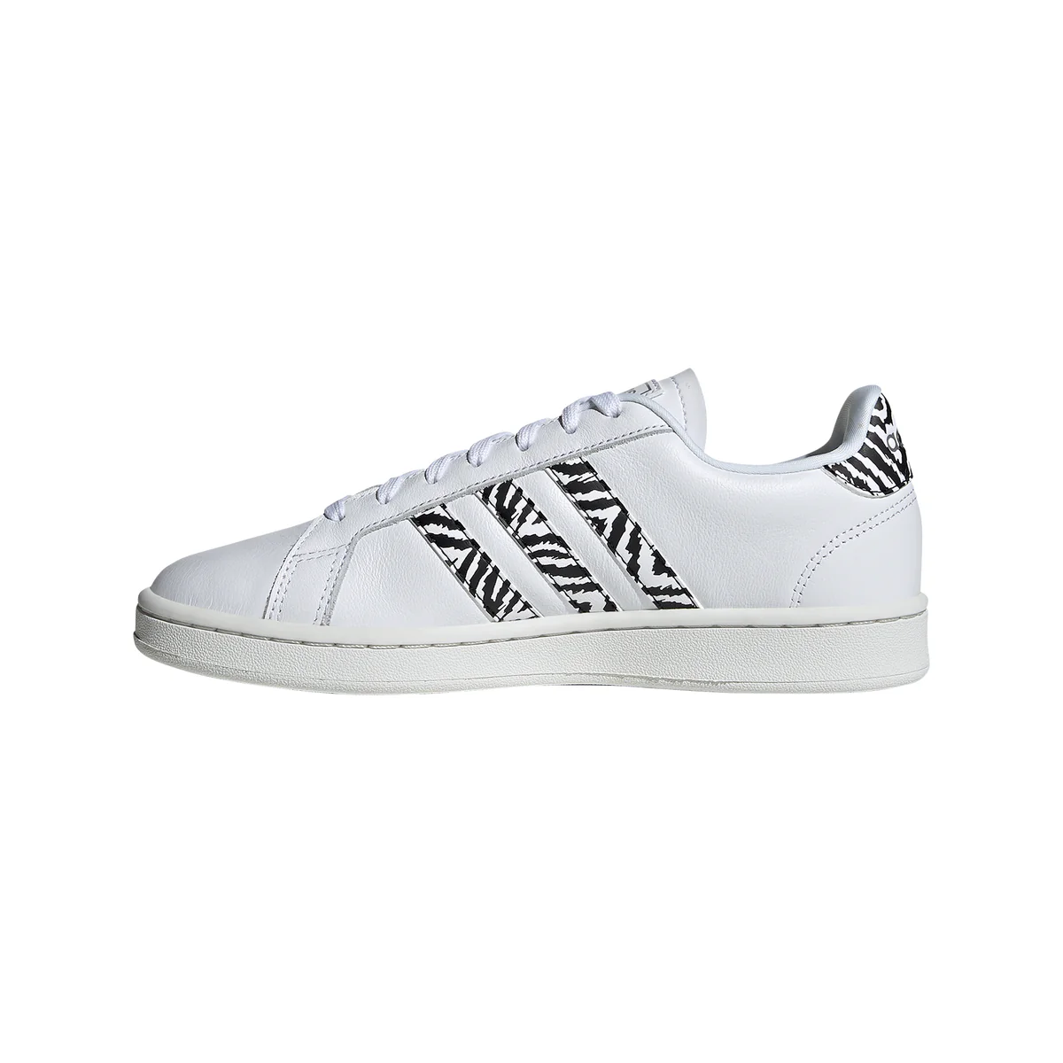 Sneakers bianche con dettagli animalier adidas Grand Court - Image 4