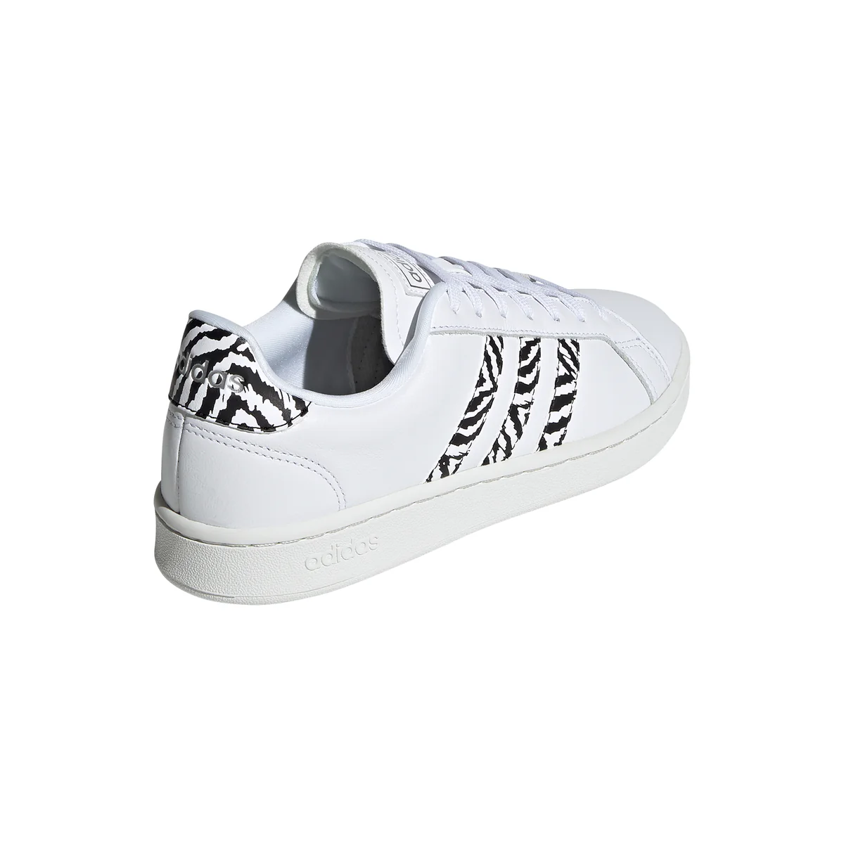 Sneakers bianche con dettagli animalier adidas Grand Court - Image 8