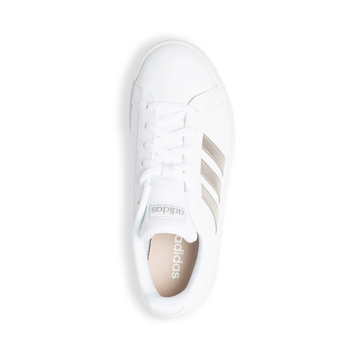 Sneakers bianche con strisce a contrasto adidas Grand Court Base - Image 8