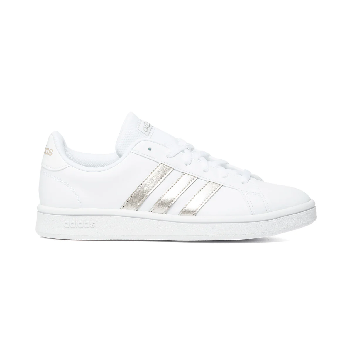 Sneakers bianche con strisce a contrasto adidas Grand Court Base