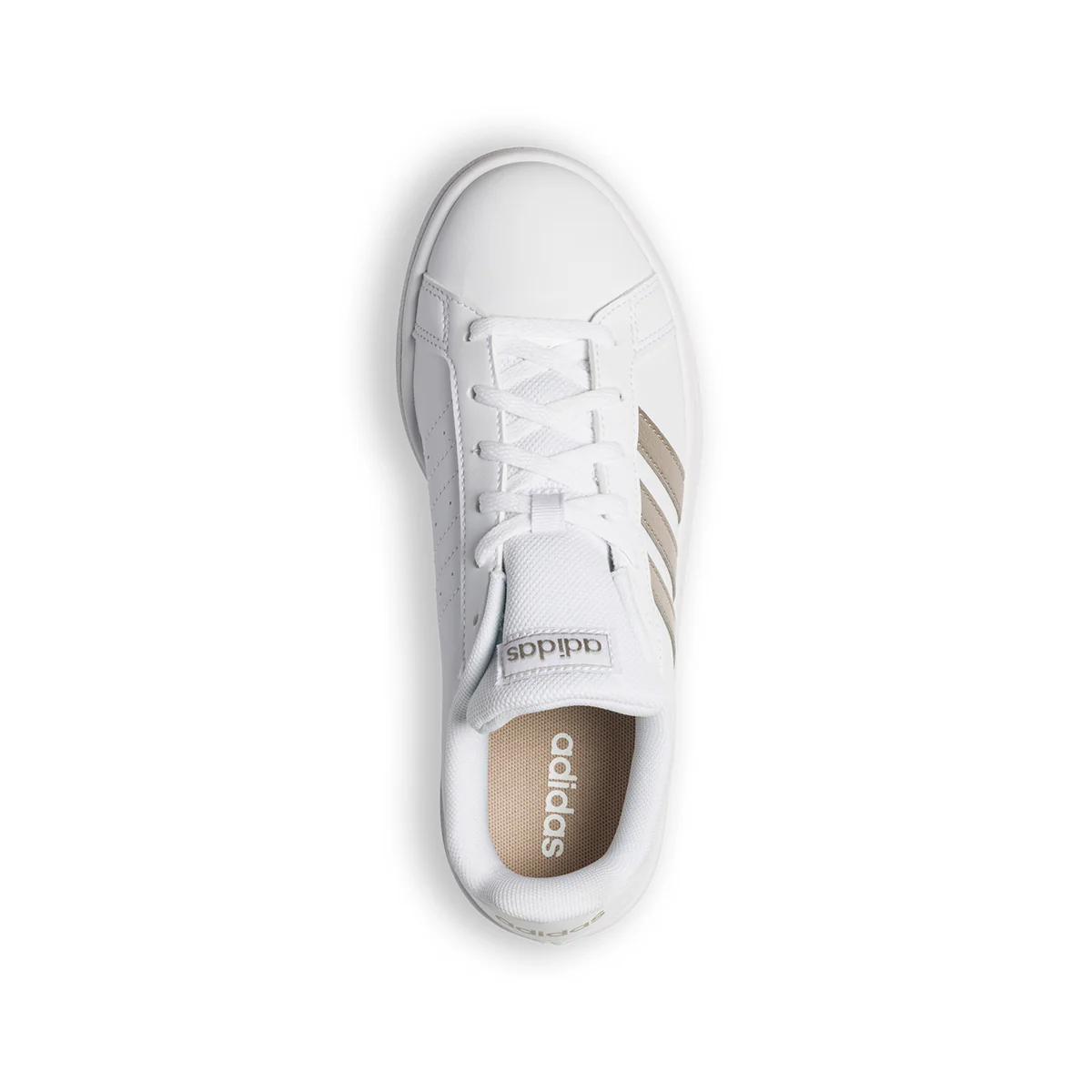 Sneakers bianche con strisce a contrasto adidas Grand Court Base - Image 9
