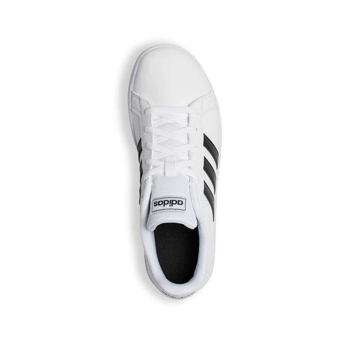 Sneakers bianche con strisce a contrasto adidas Grand Court K - Image 8