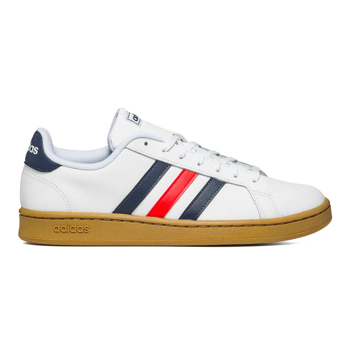 Sneakers bianche con strisce a contrasto adidas Grand Court