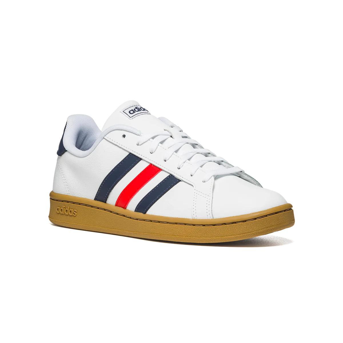 Sneakers bianche con strisce a contrasto adidas Grand Court - Image 2