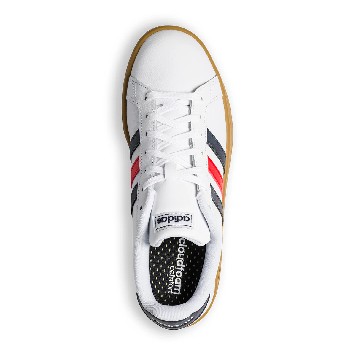 Sneakers bianche con strisce a contrasto adidas Grand Court - Image 8
