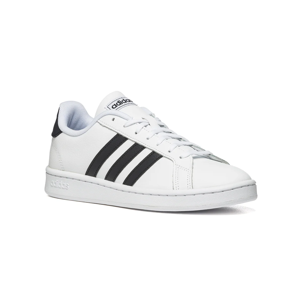 Sneakers bianche con strisce a contrasto adidas Grand Court - Image 2