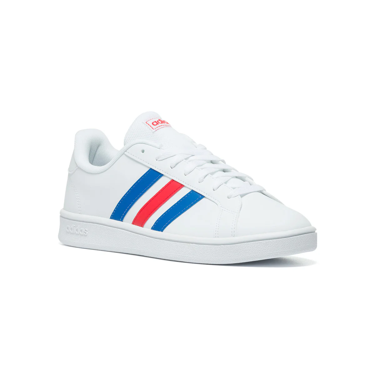 Sneakers bianche con strisce a contrasto adidas Grand Court - Image 2