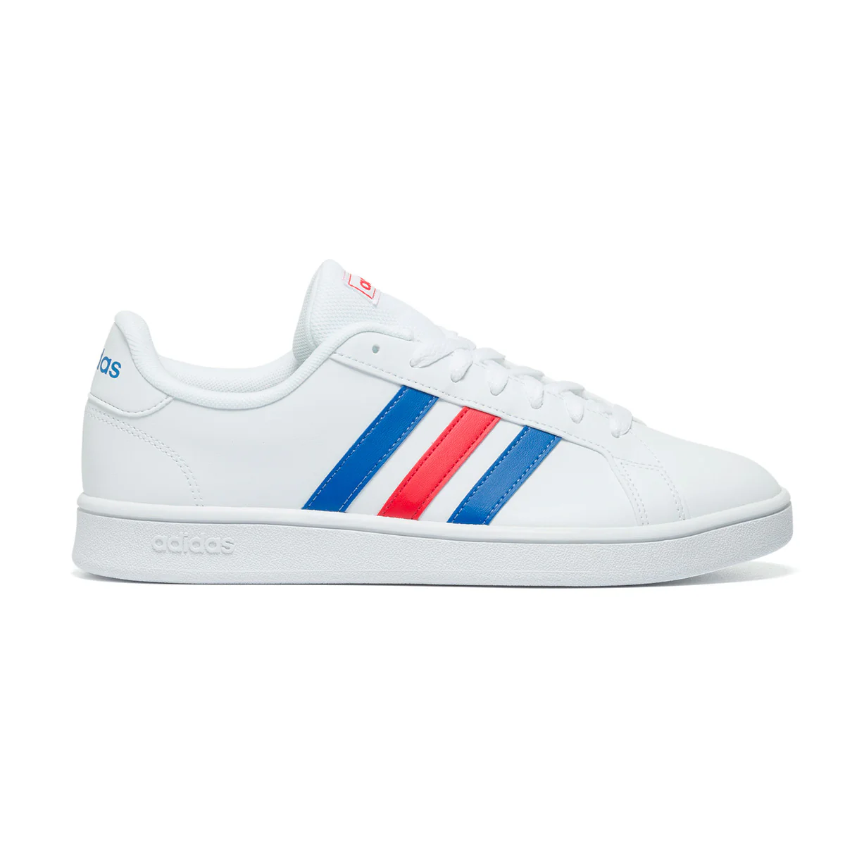Sneakers bianche con strisce a contrasto adidas Grand Court - Image 2