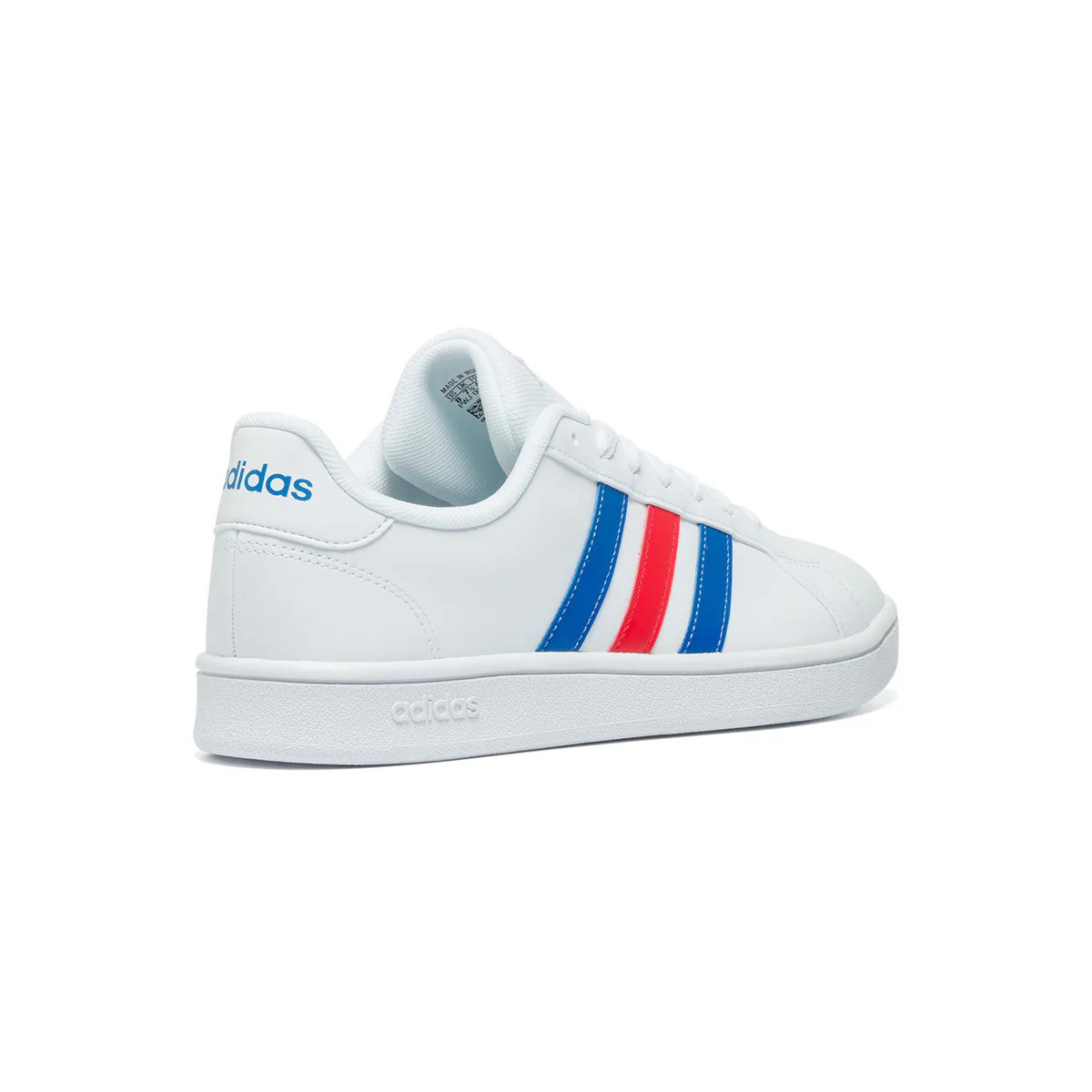 Sneakers bianche con strisce a contrasto adidas Grand Court - Image 4
