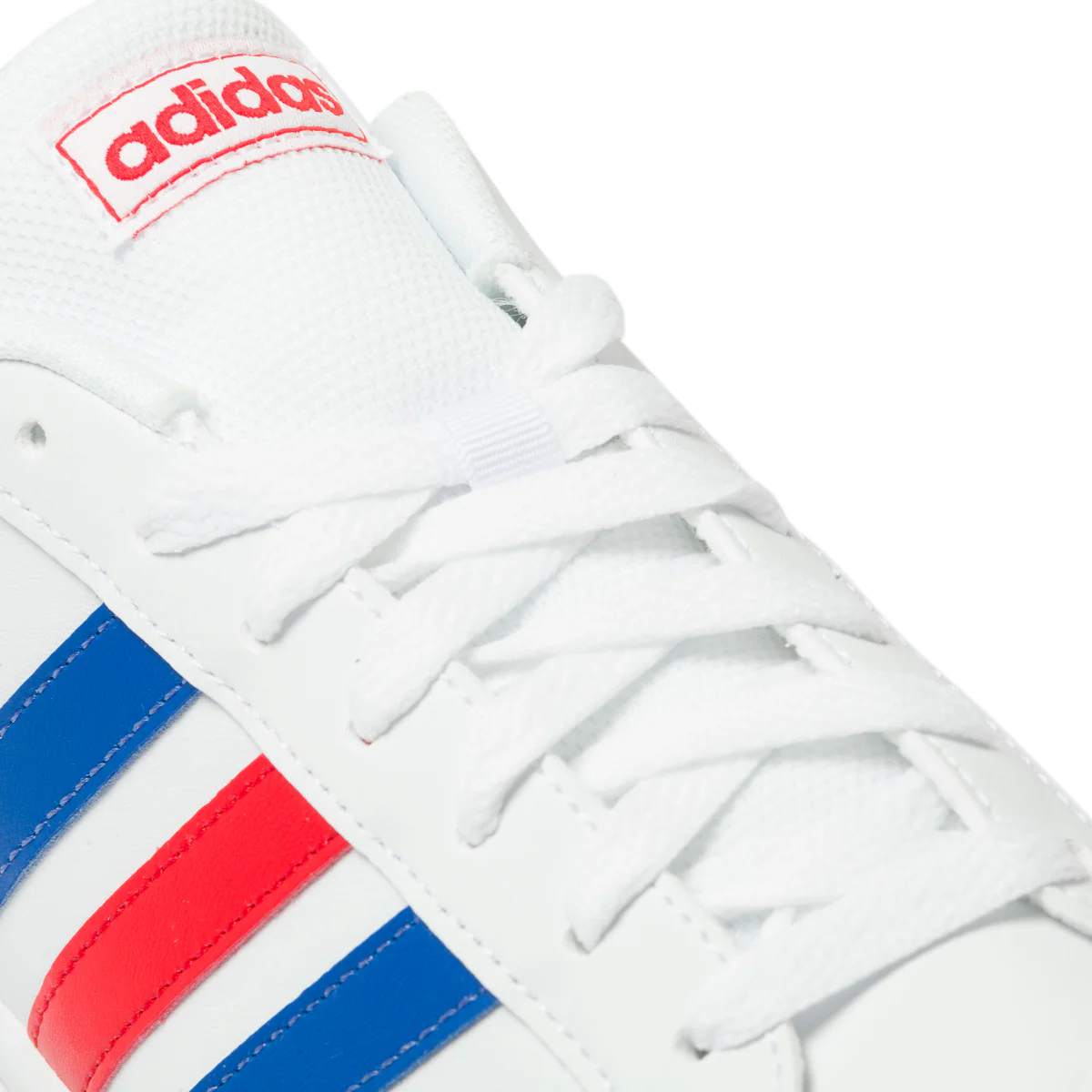 Sneakers bianche con strisce a contrasto adidas Grand Court - Image 7