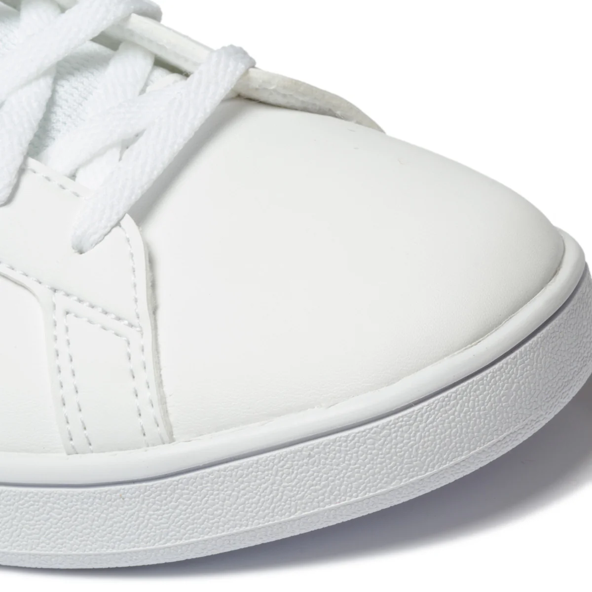 Sneakers bianche con strisce effetto laminato adidas Grand Court K - Image 5