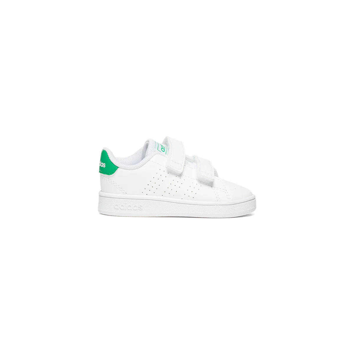Sneakers bianche con strisce traforate adidas Advantage I