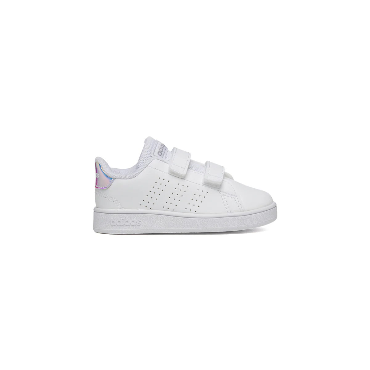Sneakers bianche con strisce traforate adidas Advantage I