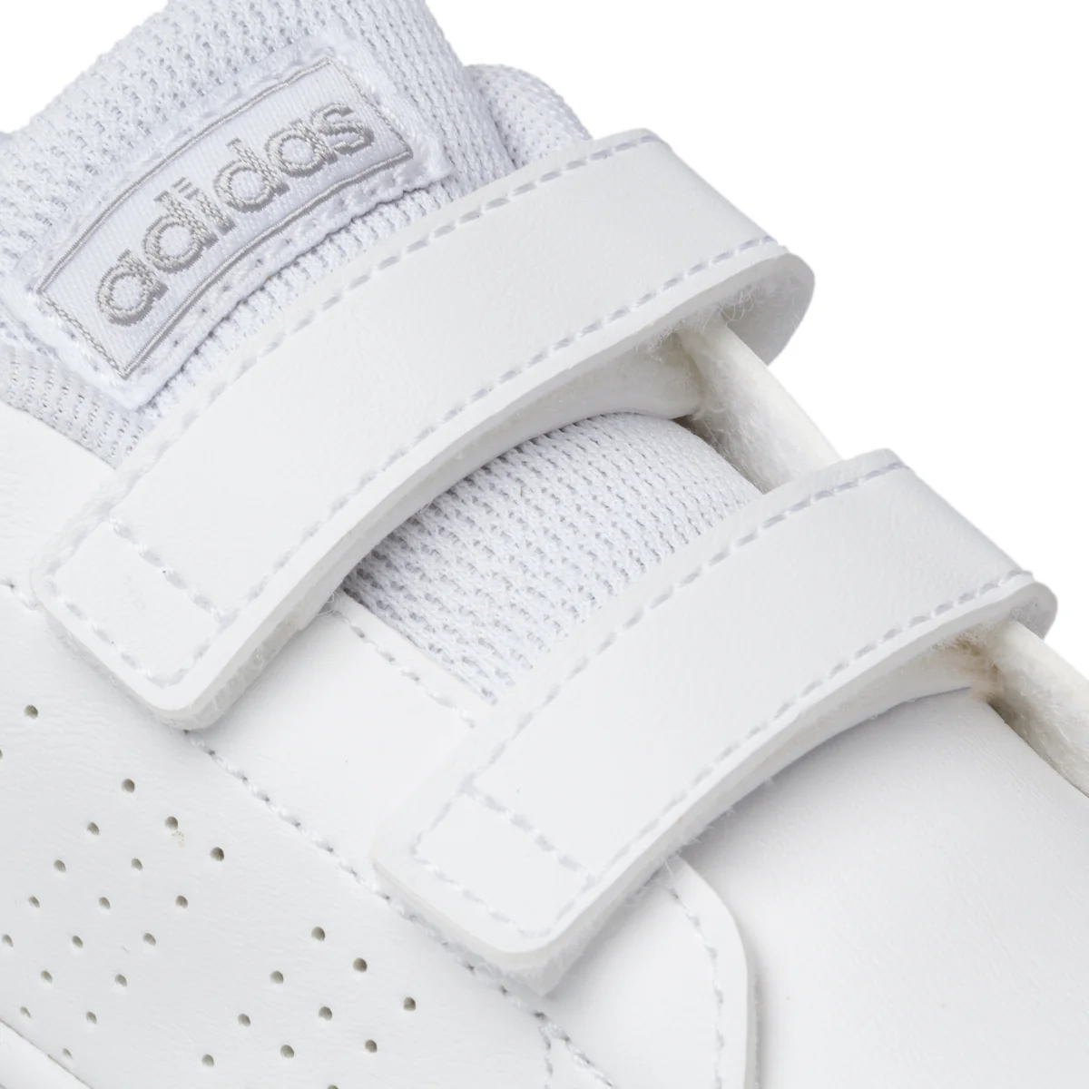 Sneakers bianche con strisce traforate adidas Advantage I - Image 6