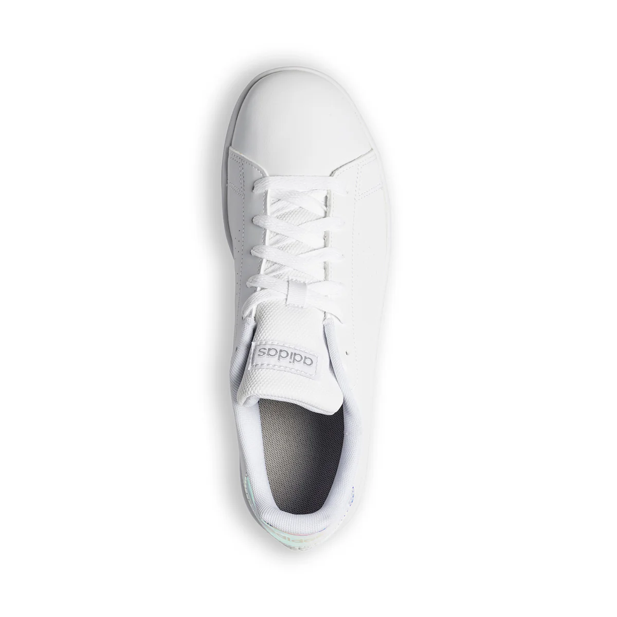 Sneakers bianche con strisce traforate adidas Advantage K - Image 8