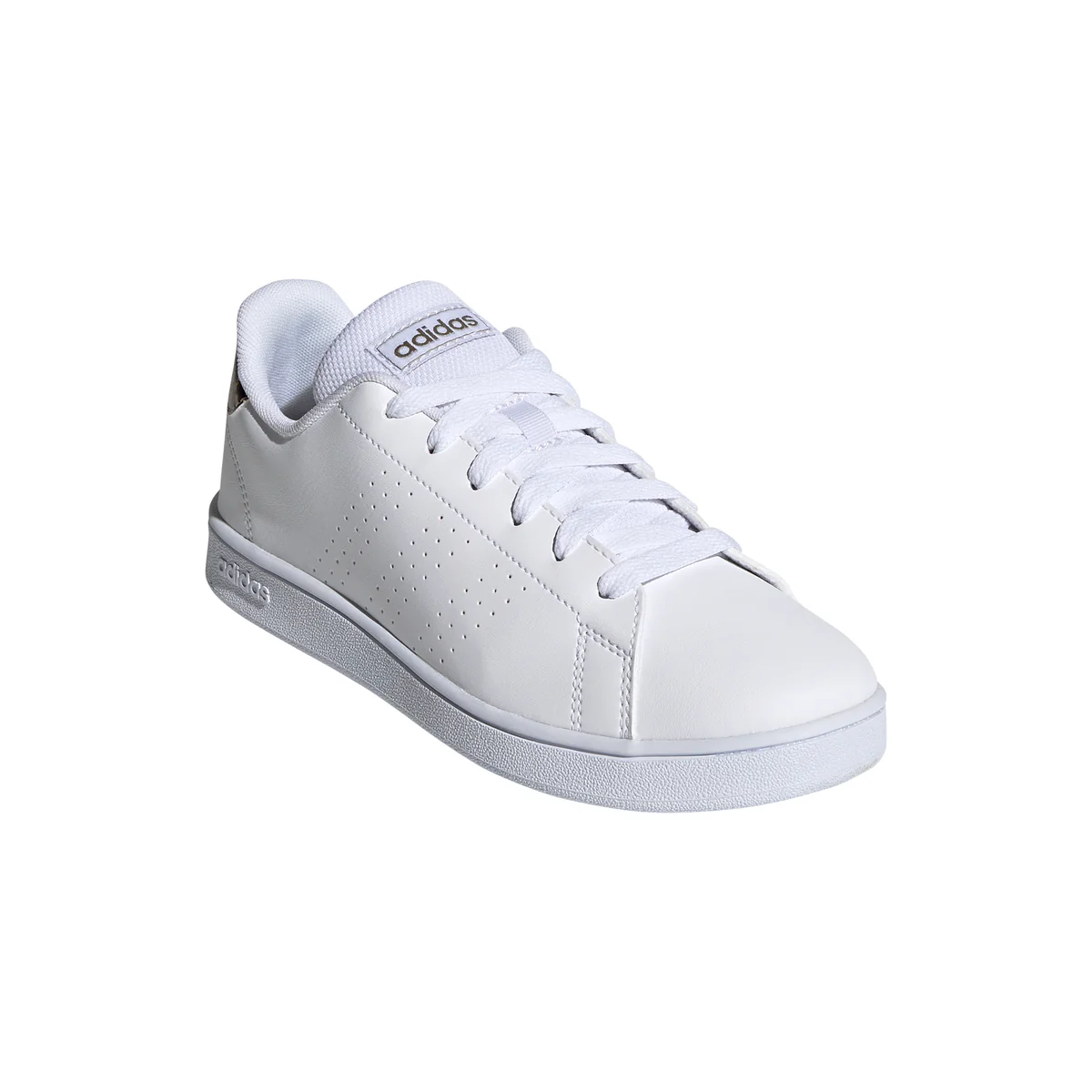 Sneakers bianche con strisce traforate adidas Advantage - Image 2