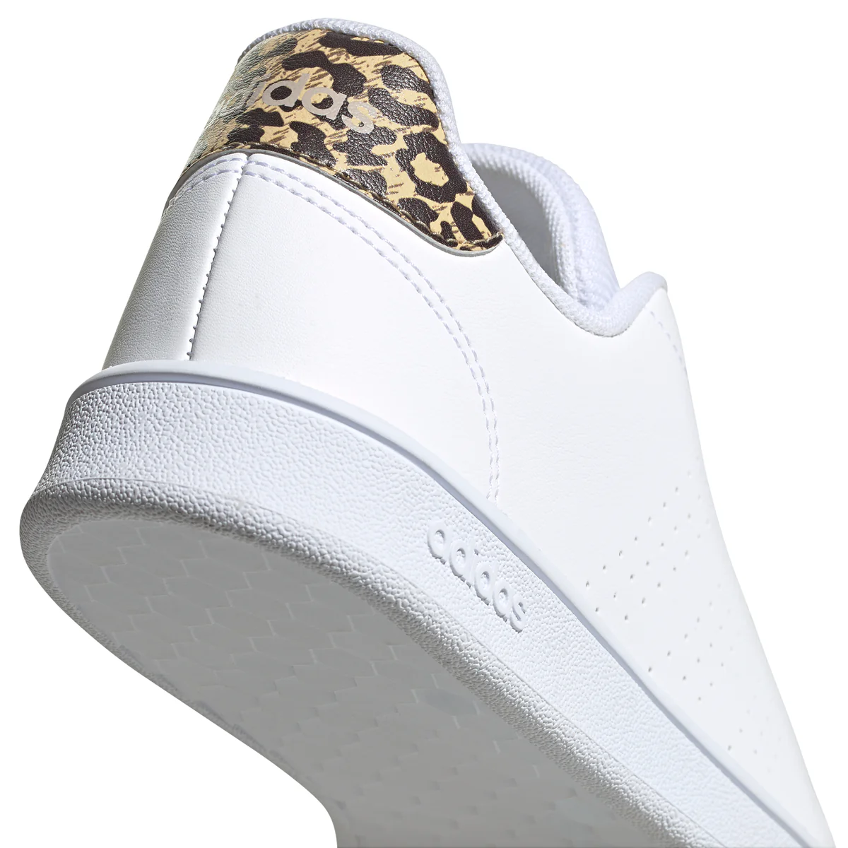 Sneakers bianche con strisce traforate adidas Advantage - Image 4
