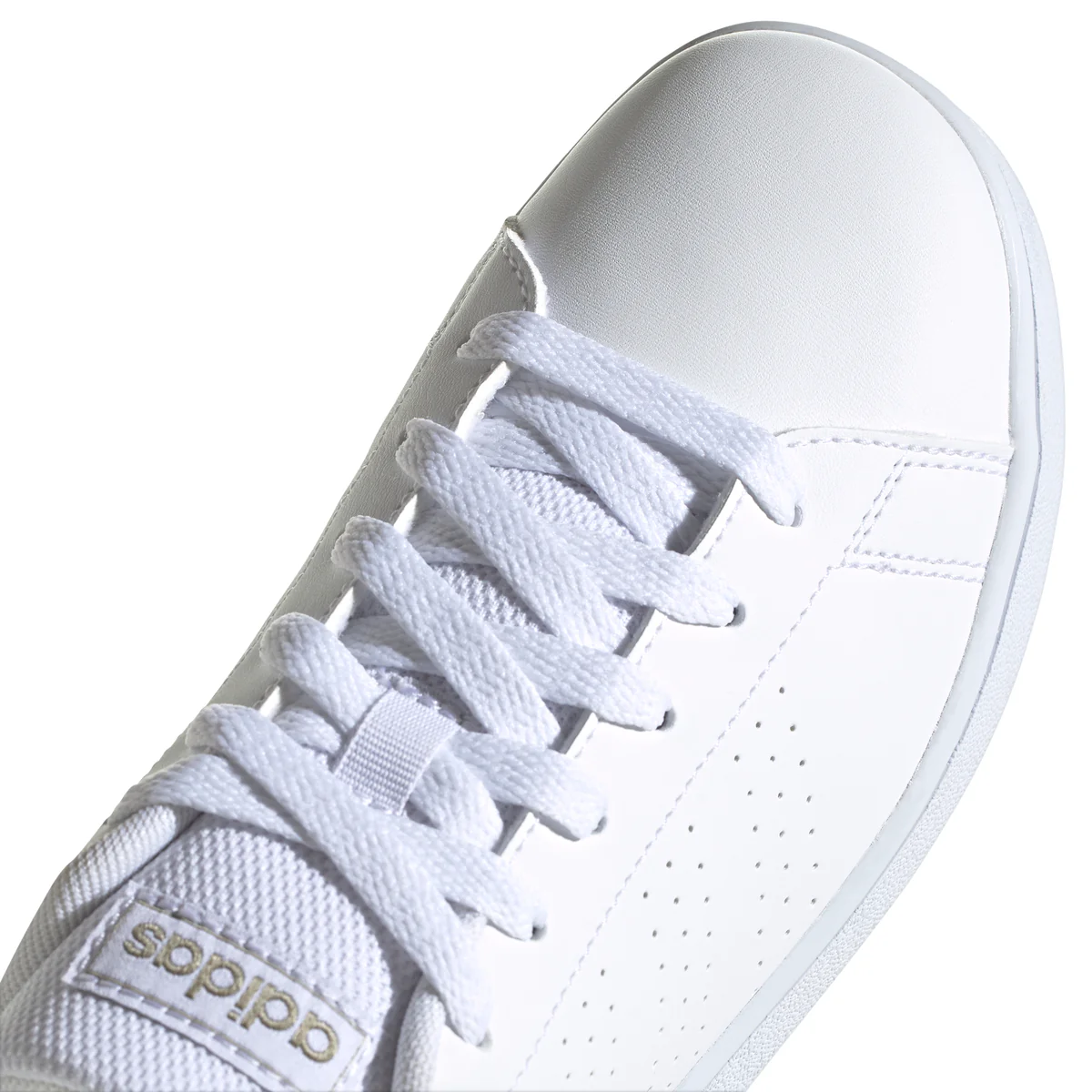 Sneakers bianche con strisce traforate adidas Advantage - Image 5
