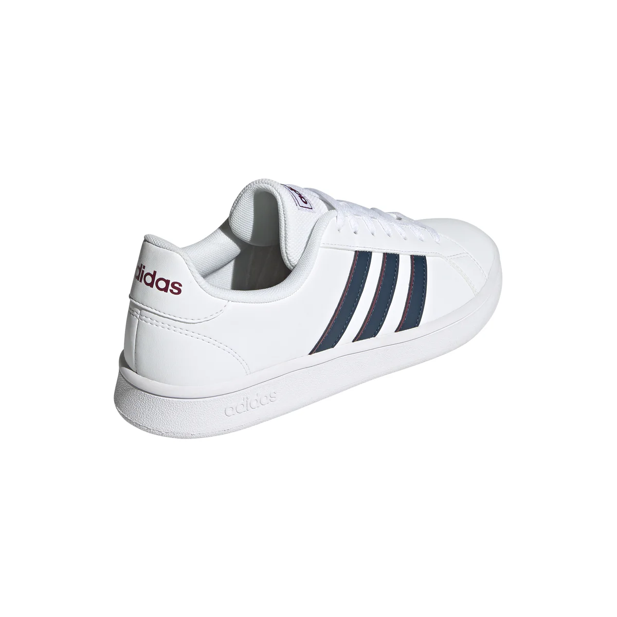Sneakers bianche con strisce traforate adidas Grand Court Base - Image 6