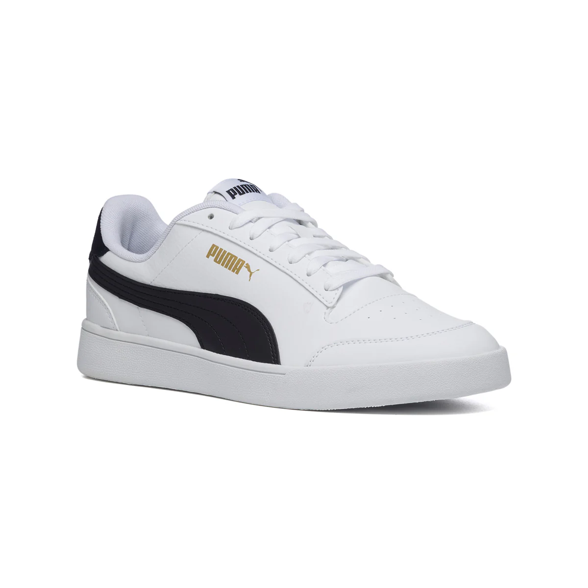 Sneakers bianche con striscia laterale a contrasto Puma Shuffle - Image 3