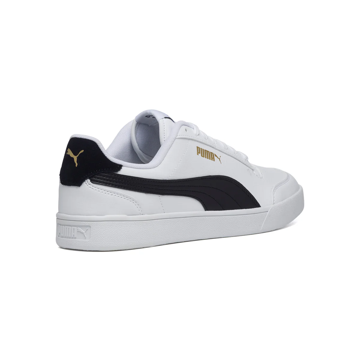 Sneakers bianche con striscia laterale a contrasto Puma Shuffle - Image 4