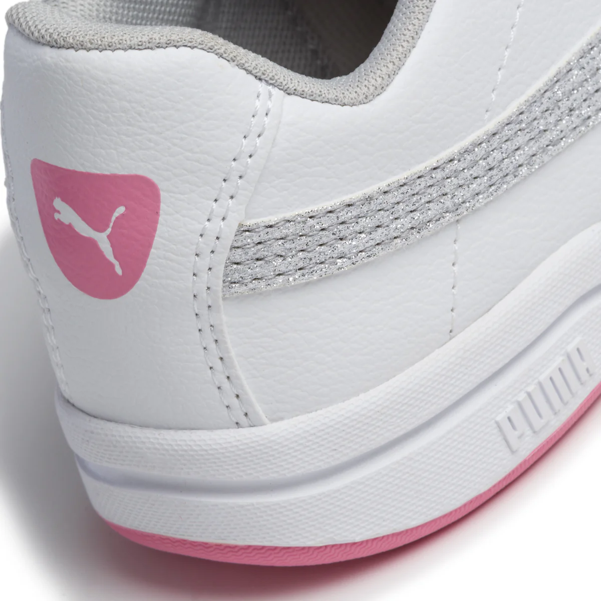 Sneakers bianche con striscia laterale argento Puma Stepfleex 2 Sl Ve Glitz Fs V Ps - Image 7