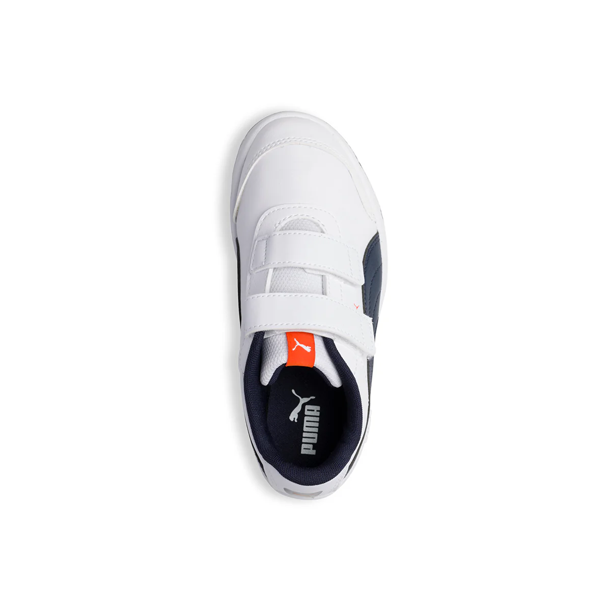 Sneakers bianche con striscia laterale blu Puma Stepfleex 2 Sl Ve V Ps - Image 8