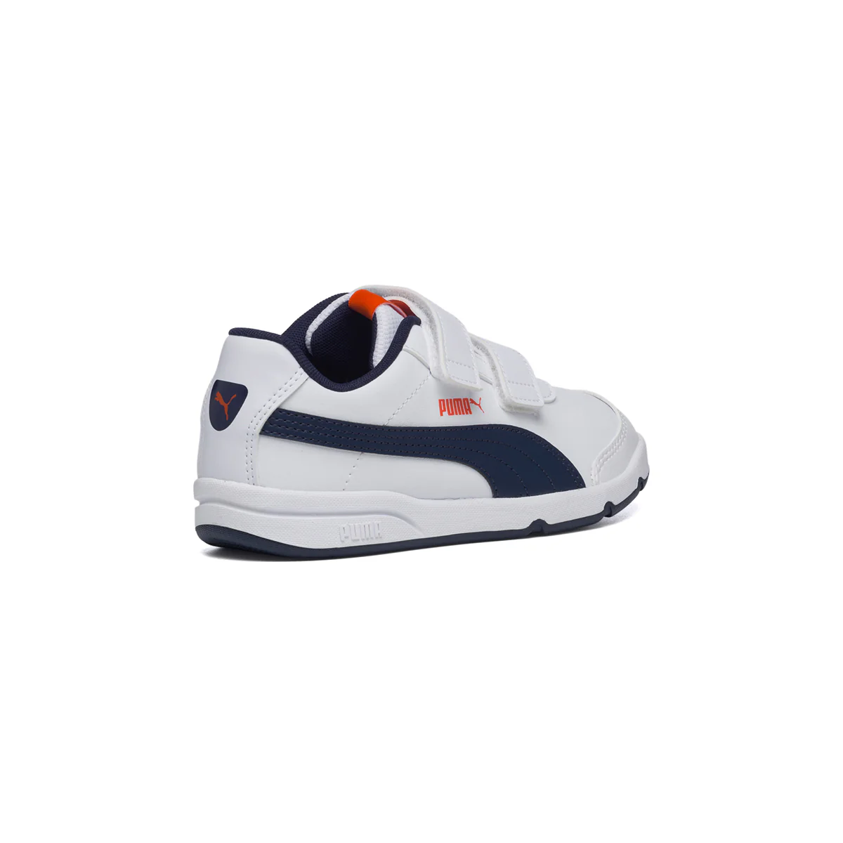 Sneakers bianche con striscia laterale blu Puma Stepfleex 2 Sl Ve V Ps - Image 3
