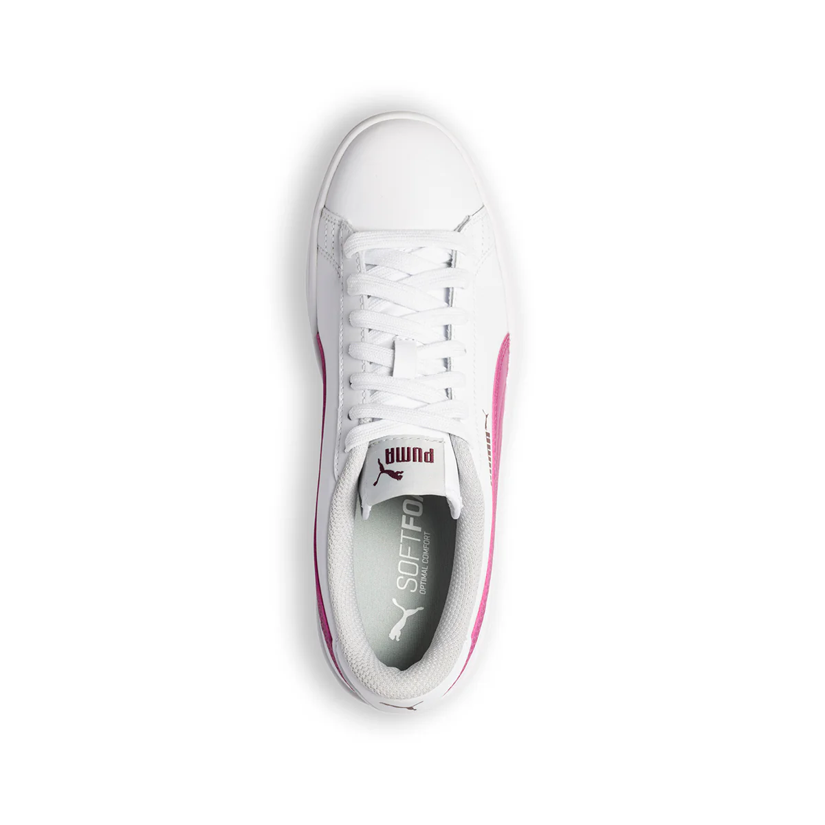 Sneakers bianche con striscia laterale Puma Smash V2 L Jr - Image 8