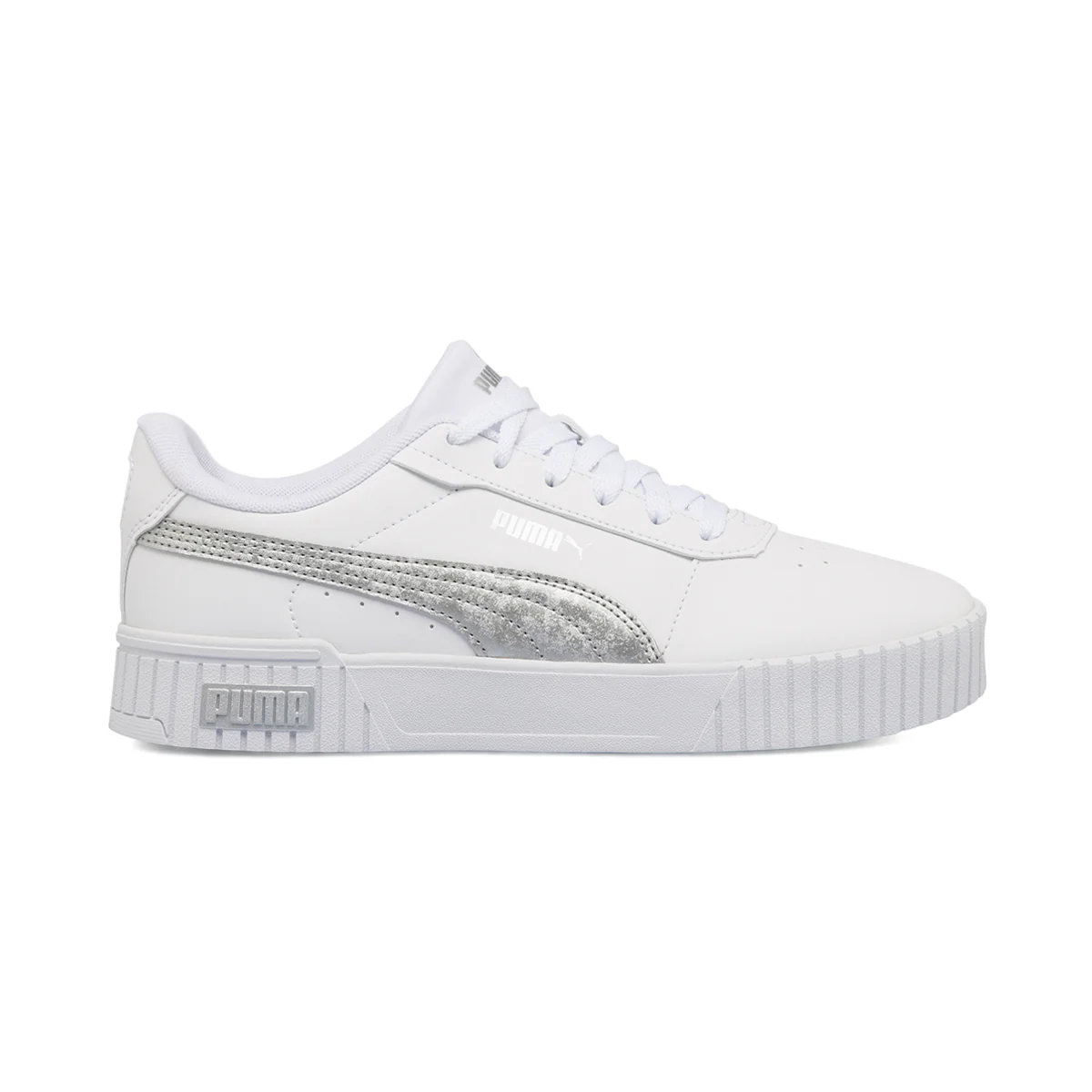 Sneakers bianche con suola platform Puma Carina 2.0