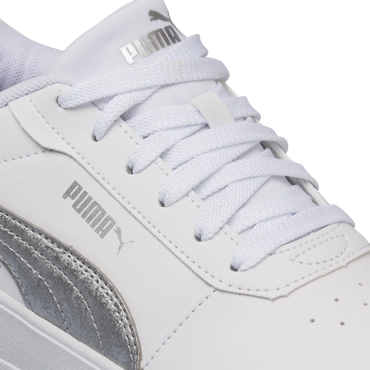 Sneakers bianche con suola platform Puma Carina 2.0 - Image 6
