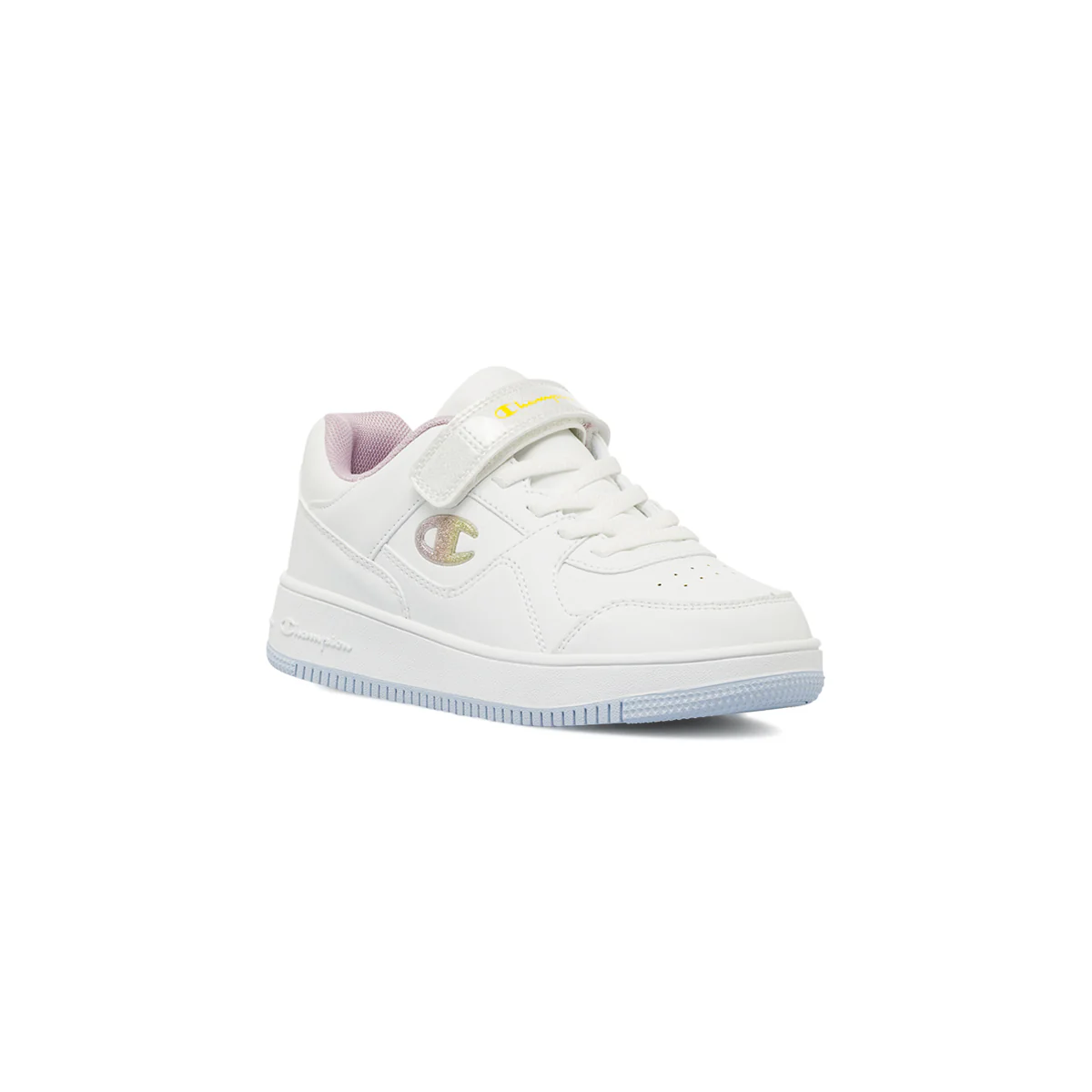 Sneakers bianche da bambina Champion con chiusura a strappo - Image 2