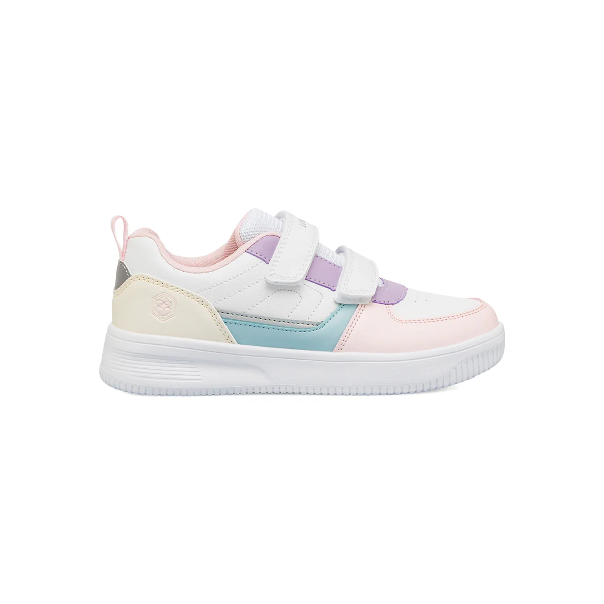 Sneakers Bianche da Bambina con Chiusura a Strappo Lumberjack