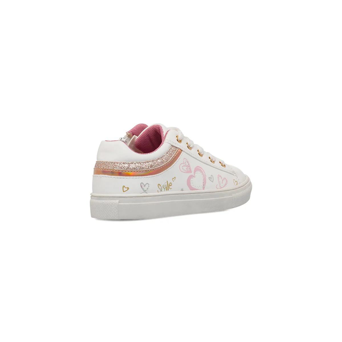 Sneakers bianche da Bambina con cuoricini Dieci Baci - Image 3