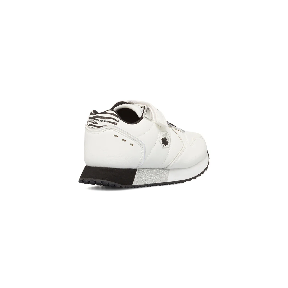Sneakers bianche da bambina con dettagli argento Lumberjack Stormy - Image 5