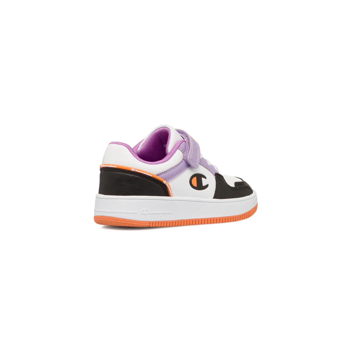 Sneakers bianche da bambina con dettagli lilla Champion Rebound 2.0 Low - Image 3