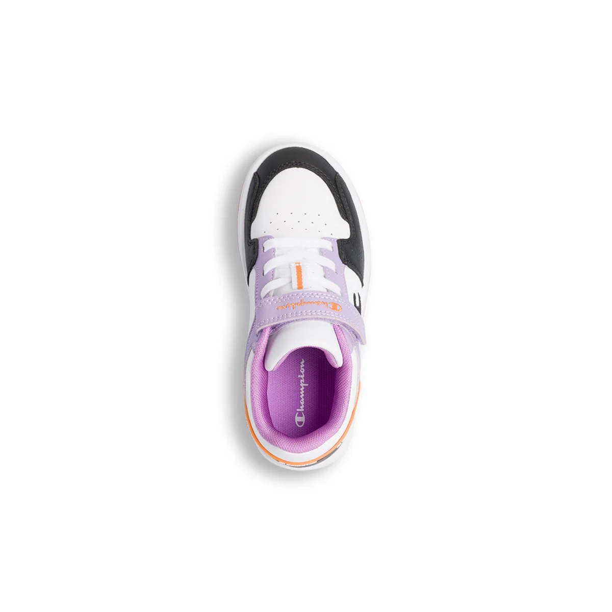 Sneakers bianche da bambina con dettagli lilla Champion Rebound 2.0 Low - Image 7