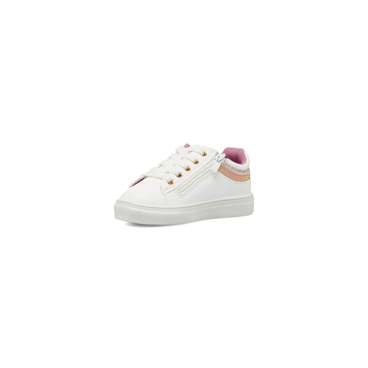 Sneakers bianche da Bambina con dettagli rosa Dieci Baci - Image 4