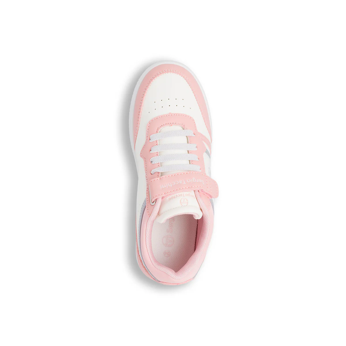 Sneakers bianche da bambina con dettagli rosa Sergio Tacchini - Image 5