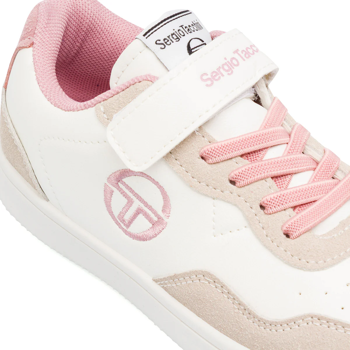 Sneakers bianche da Bambina con dettagli rosa Sergio Tacchini - Image 4