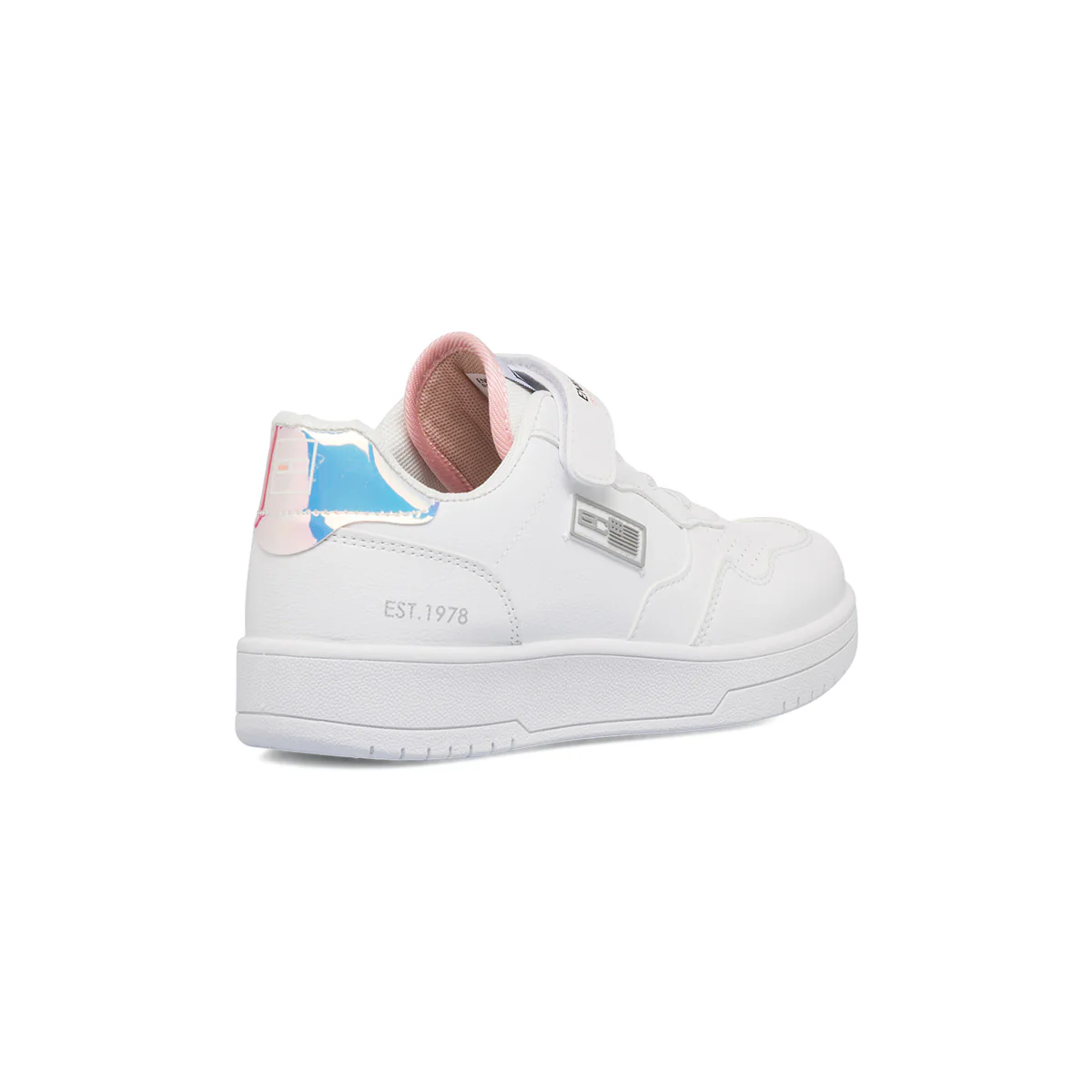 Sneakers bianche da bambina con dettaglio laminato Enrico Coveri - Image 3