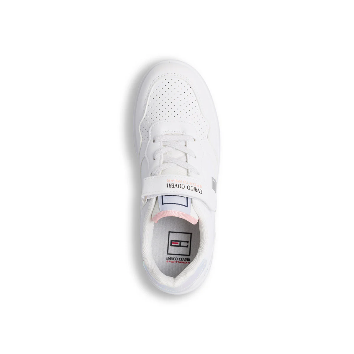 Sneakers bianche da bambina con dettaglio laminato Enrico Coveri - Image 8