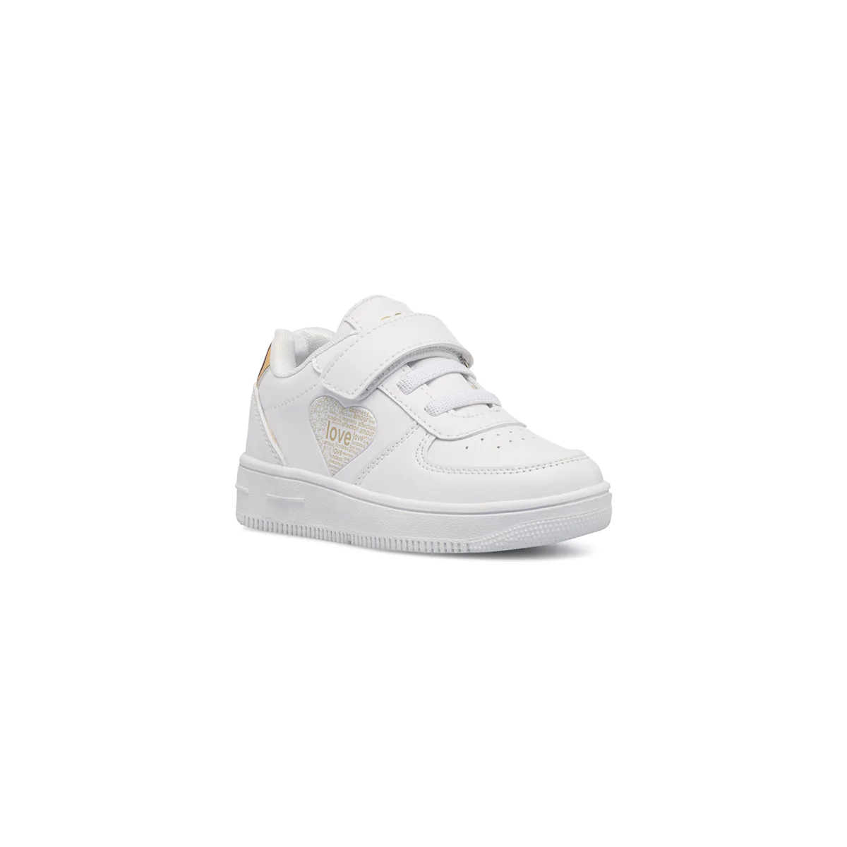 Sneakers bianche da bambina con dettaglio laminato Le scarpe di Alice - Image 2