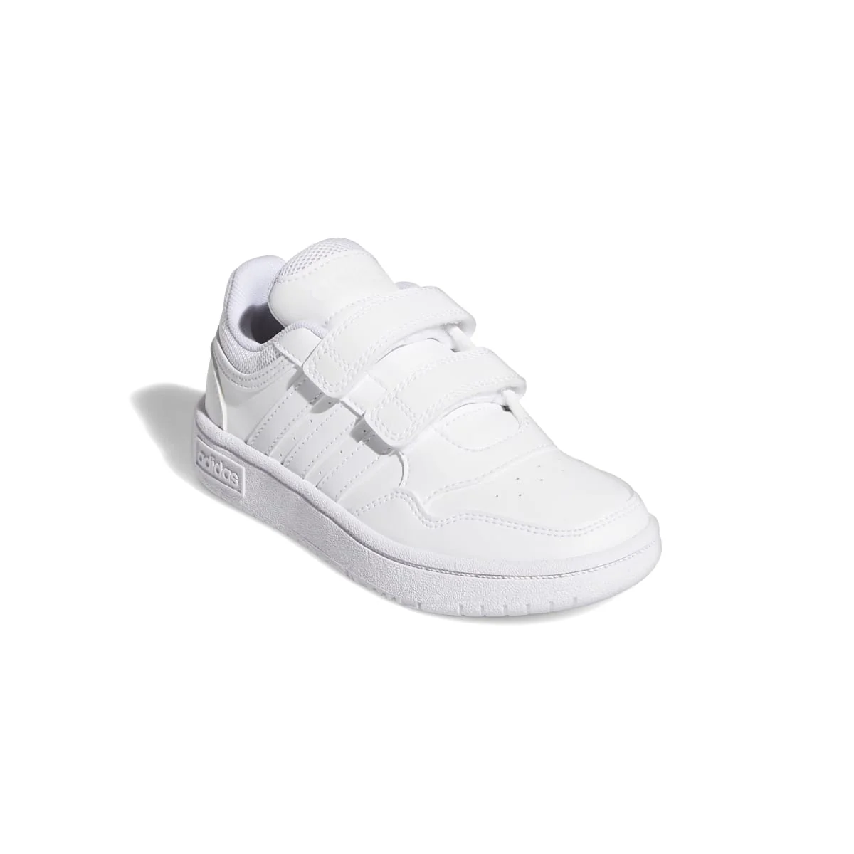 Sneakers bianche da bambina con doppio velcro adidas Hoops 3.0 CF C - Image 5