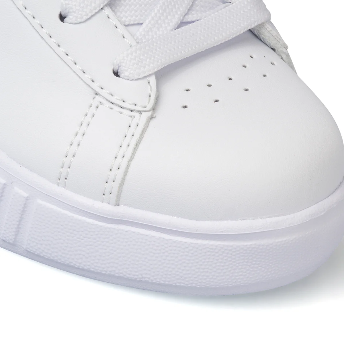 Sneakers bianche da bambina con logo arcobaleno Diadora Game Step Bloom PS - Image 5