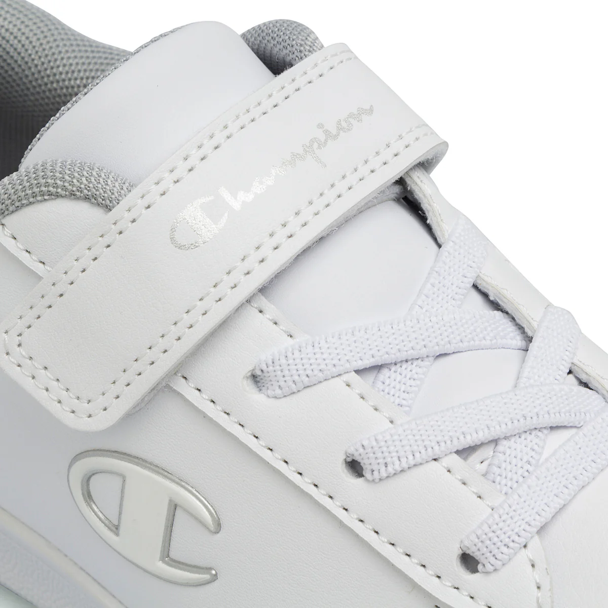 Sneakers bianche da bambina con logo laterale Champion Centre Court G PS - Image 6