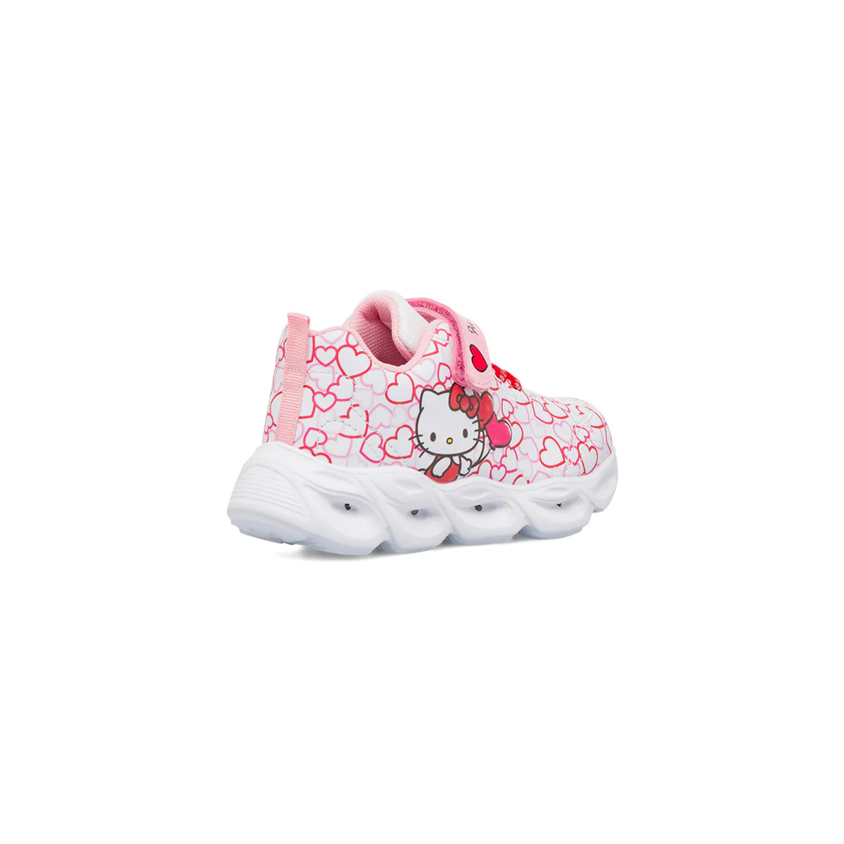 Sneakers bianche da bambina con luci e stampe Hello Kitty - Image 3