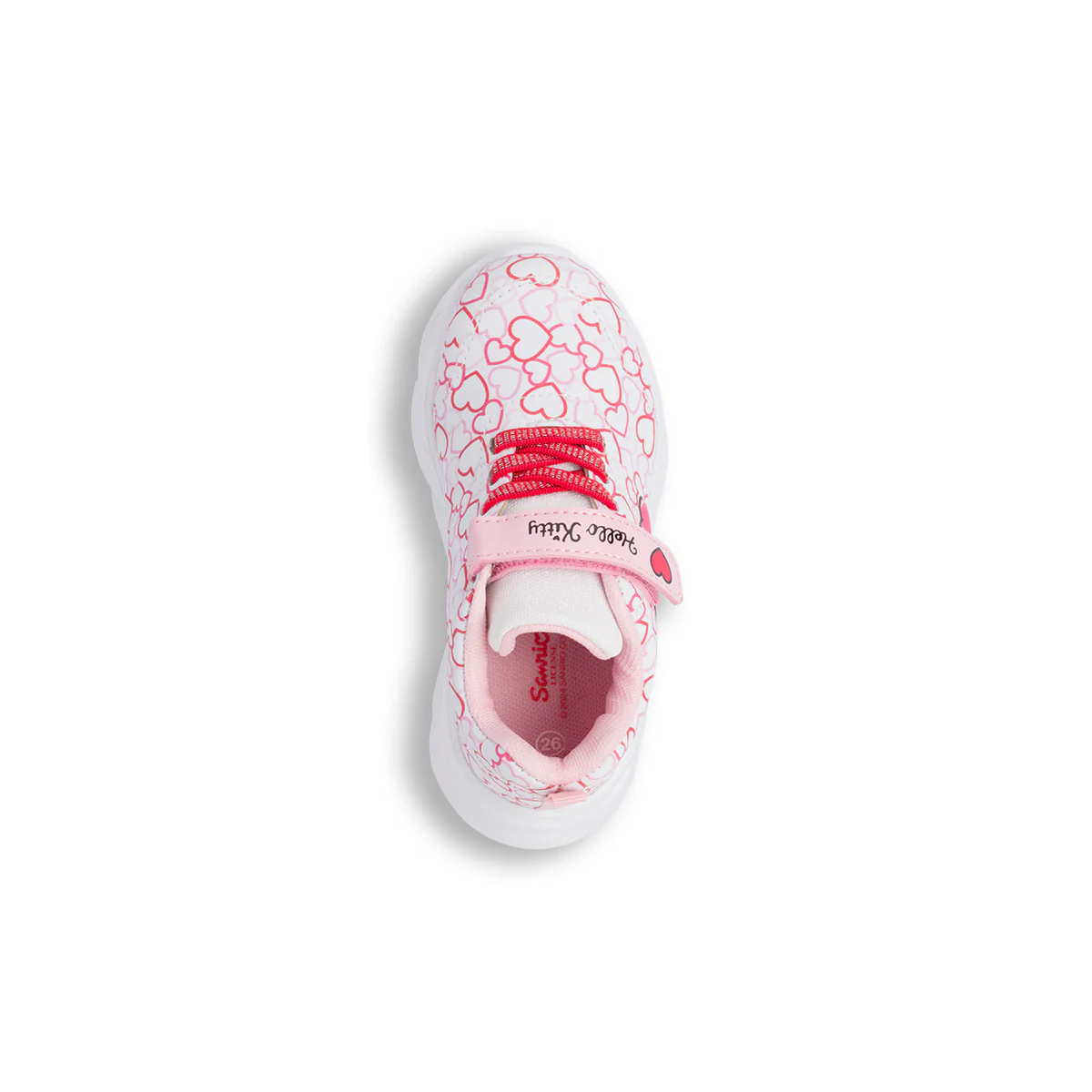 Sneakers bianche da bambina con luci e stampe Hello Kitty - Image 5