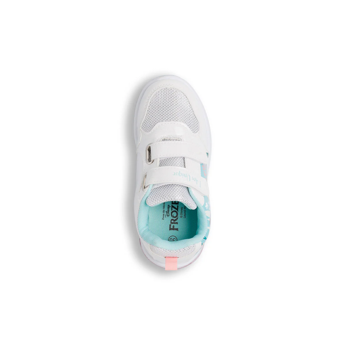 Sneakers Bianche da Bambina con luci nella Suola e logo Frozen - Image 5