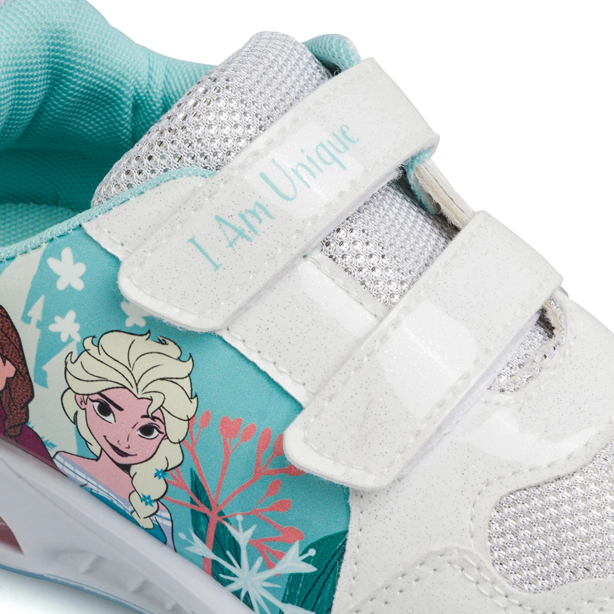 Sneakers Bianche da Bambina con luci nella Suola e logo Frozen - Image 6